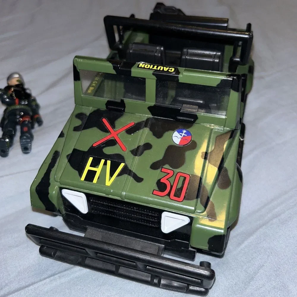 1994 Lanard Toys Military Vehicle Jeep HV-30 With Figures Lot Of‎ 10 A2